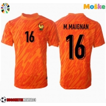 Moške Nogometnih dresov Francija Mike Maignan #16 Vratar Gostujoči EP 2024 Kratki rokavi